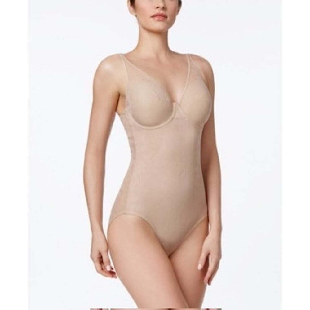 Maidenform Nude‎ Lace Bodysuit Size 34D
